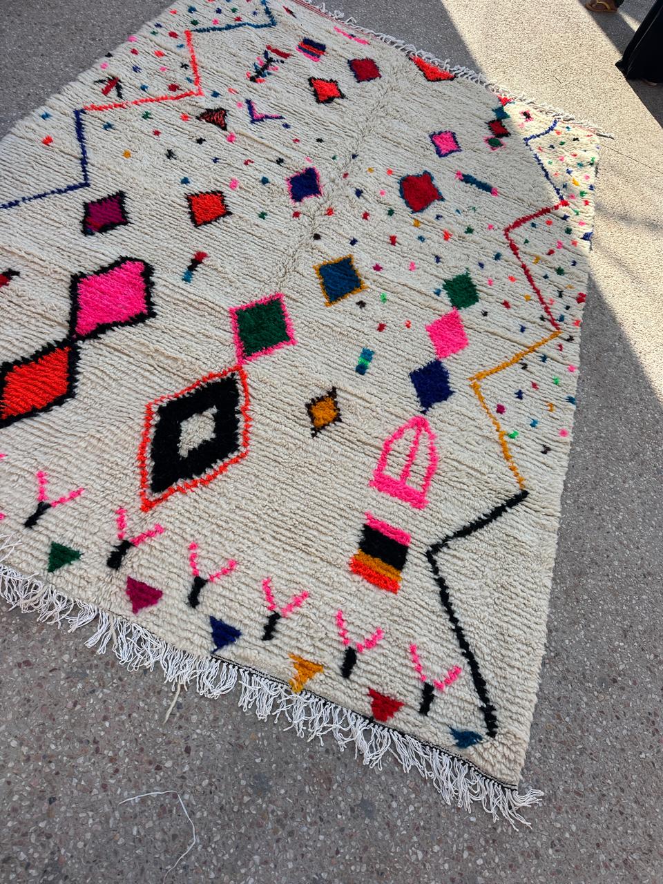 Handmade Azilal Rug, size 300 x 200 cm || 9.84 x 6.56 ft