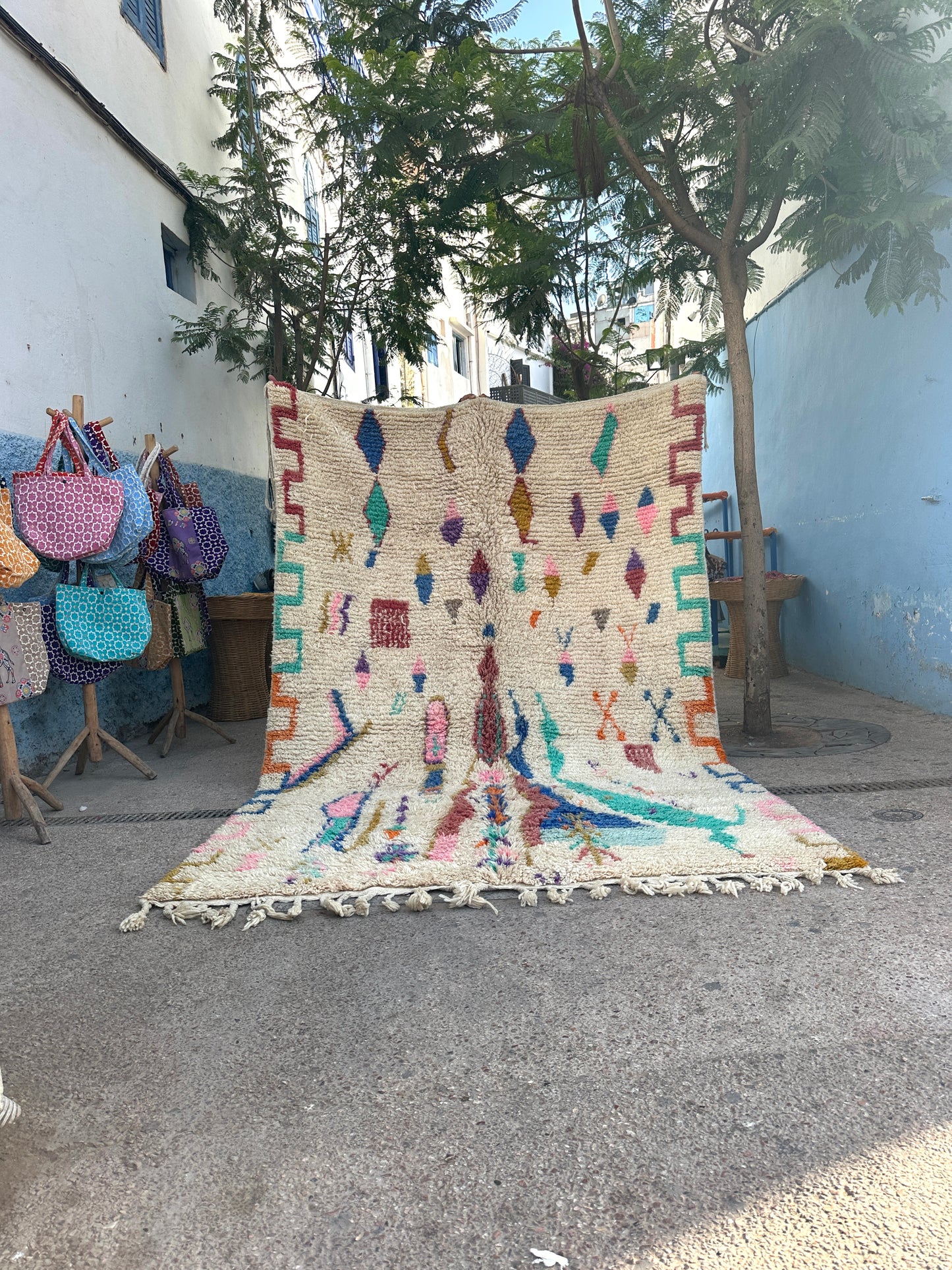 Carpet  Beni Ouarain Rug LARGE size 300 x 200 cm || 9.84 x 6.56 ft