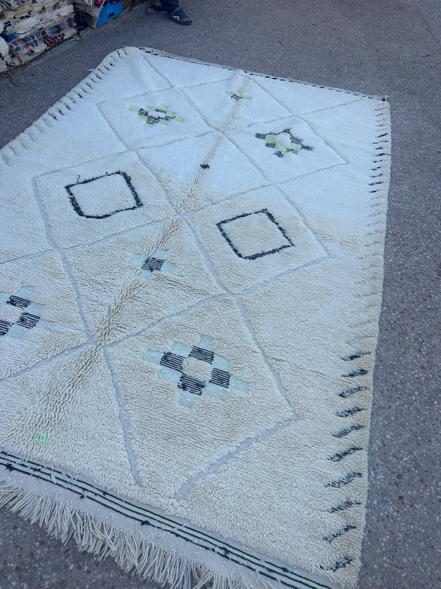 Carpet  Beni Ouarain Rug LARGE size 300 x 200 cm || 9.84 x 6.56 ft