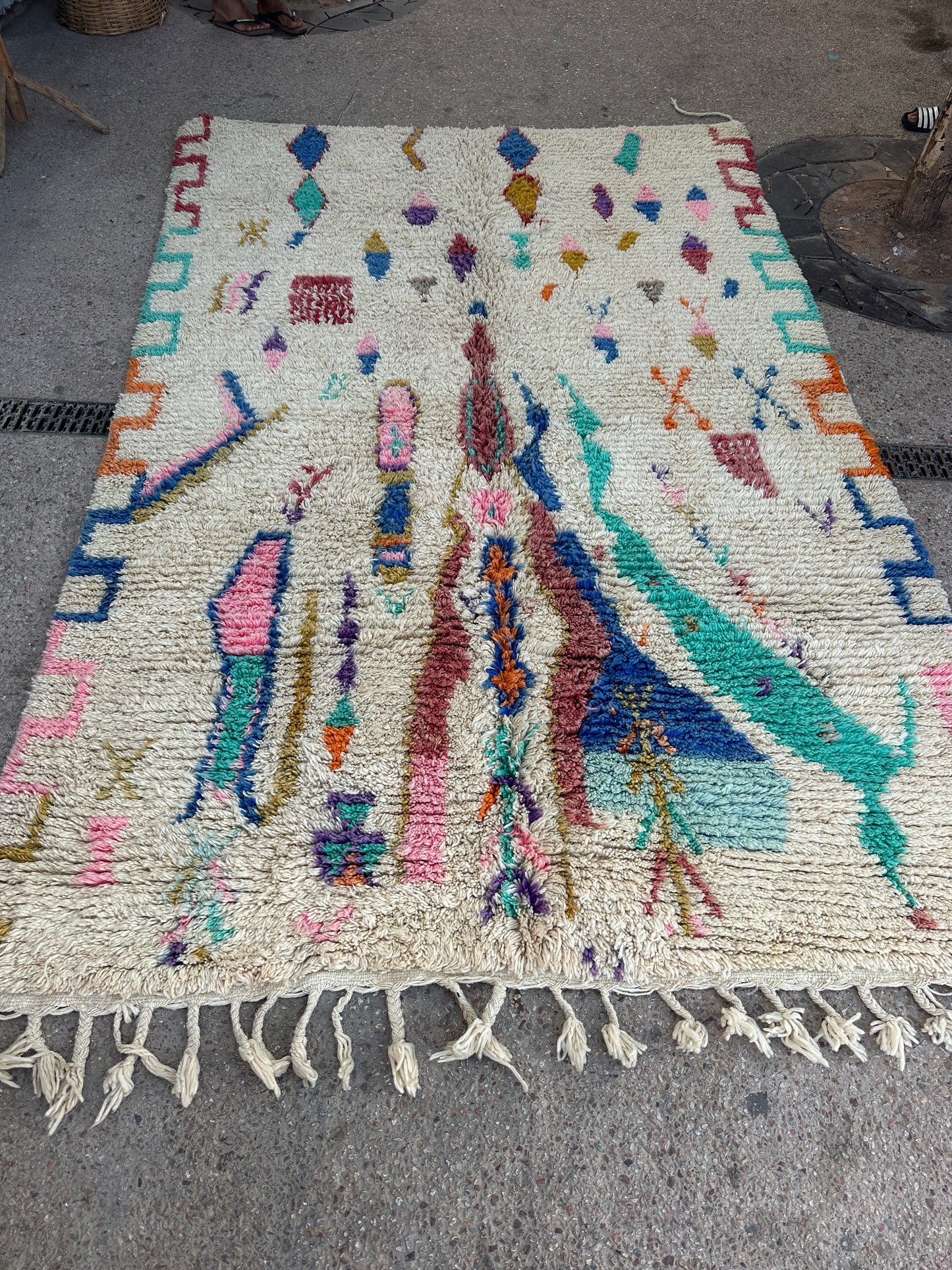 Carpet  Beni Ouarain Rug LARGE size 300 x 200 cm || 9.84 x 6.56 ft