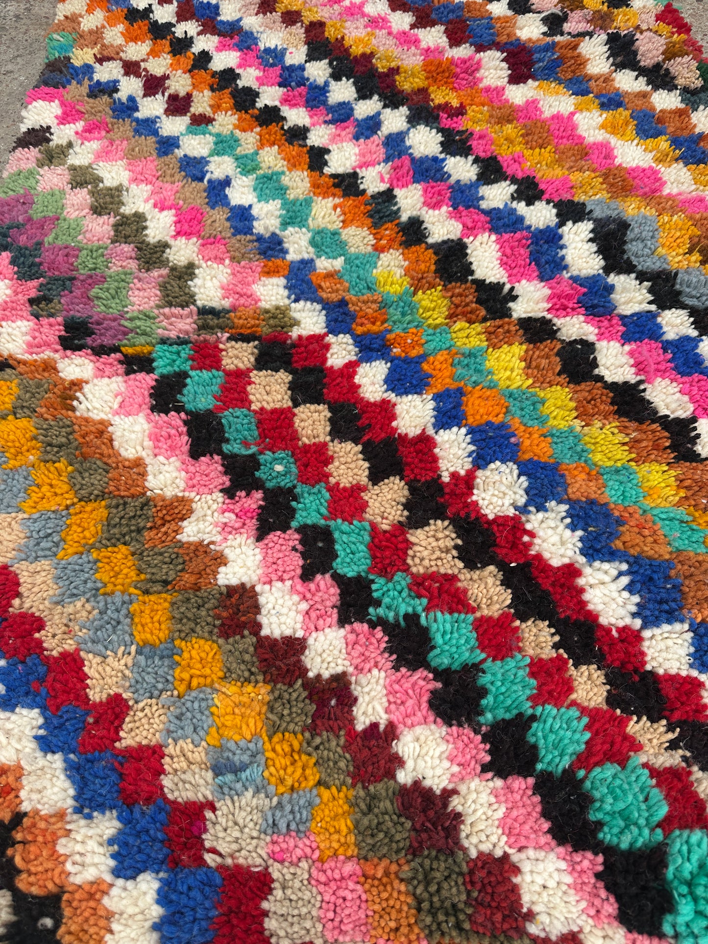 Handmade beni ourain Rug, size 260 x 110cm