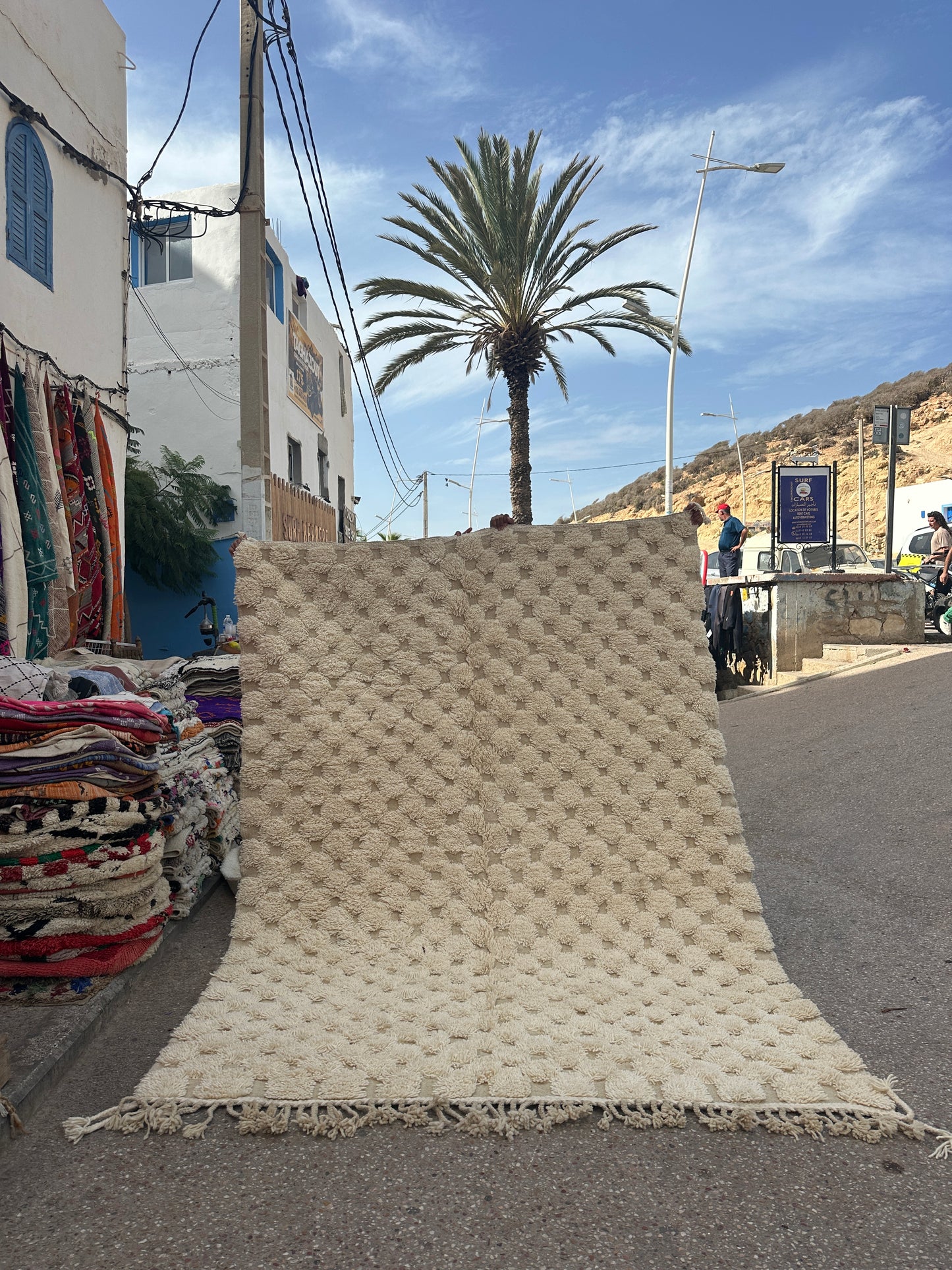 Carpet  Beni Ouarain Rug LARGE size 300 x 200 cm || 9.84 x 6.56 ft