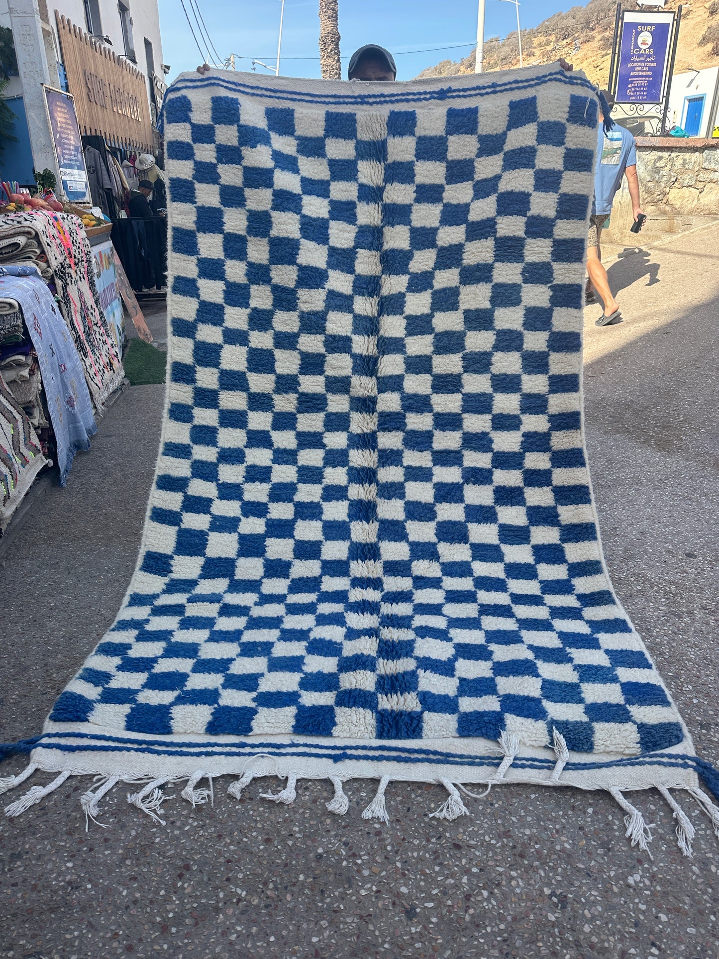Beni Ouarain Rug size 250 x 150 cm || 8.2 x 4.92 ft