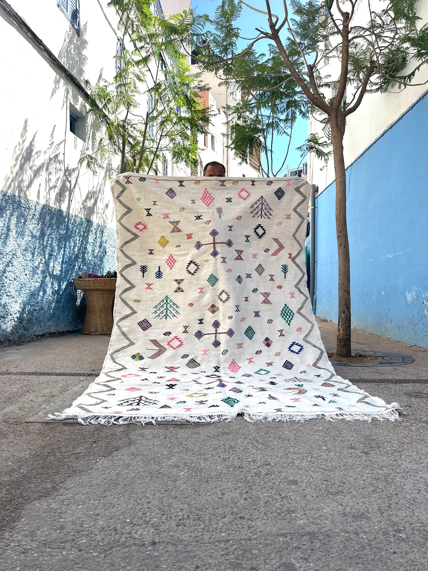 Handmade Kelim Rug, size 250 x 150 cm || 8.2 x 4.92 ft