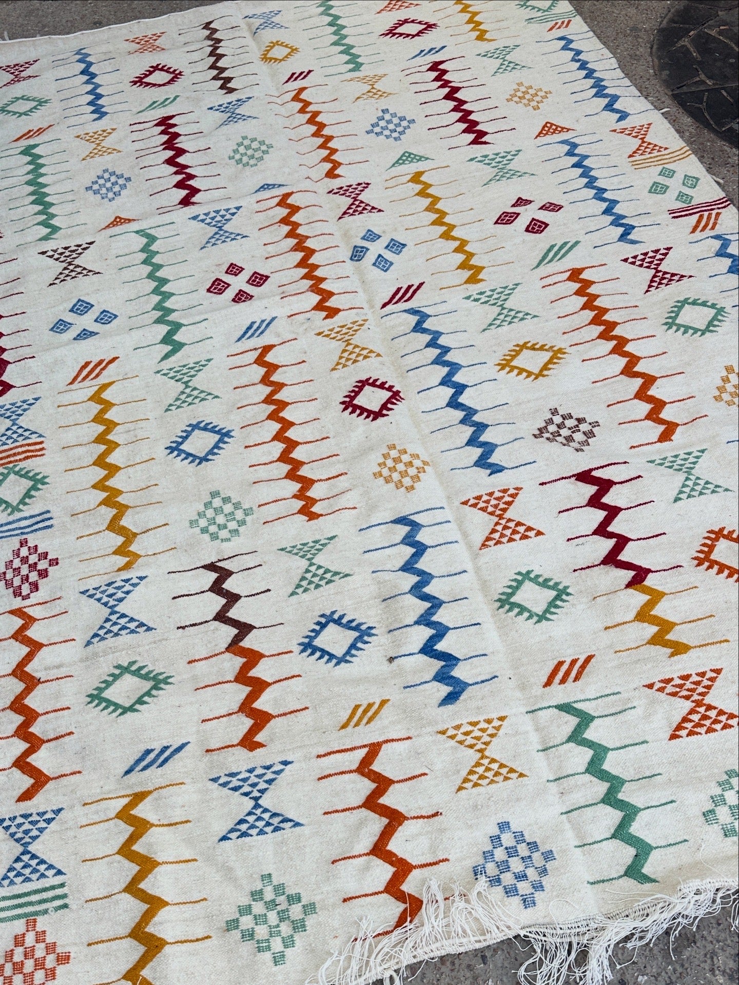 Carpet kelim size size 300 x 200 cm || 9.84 x 6.56 ft
