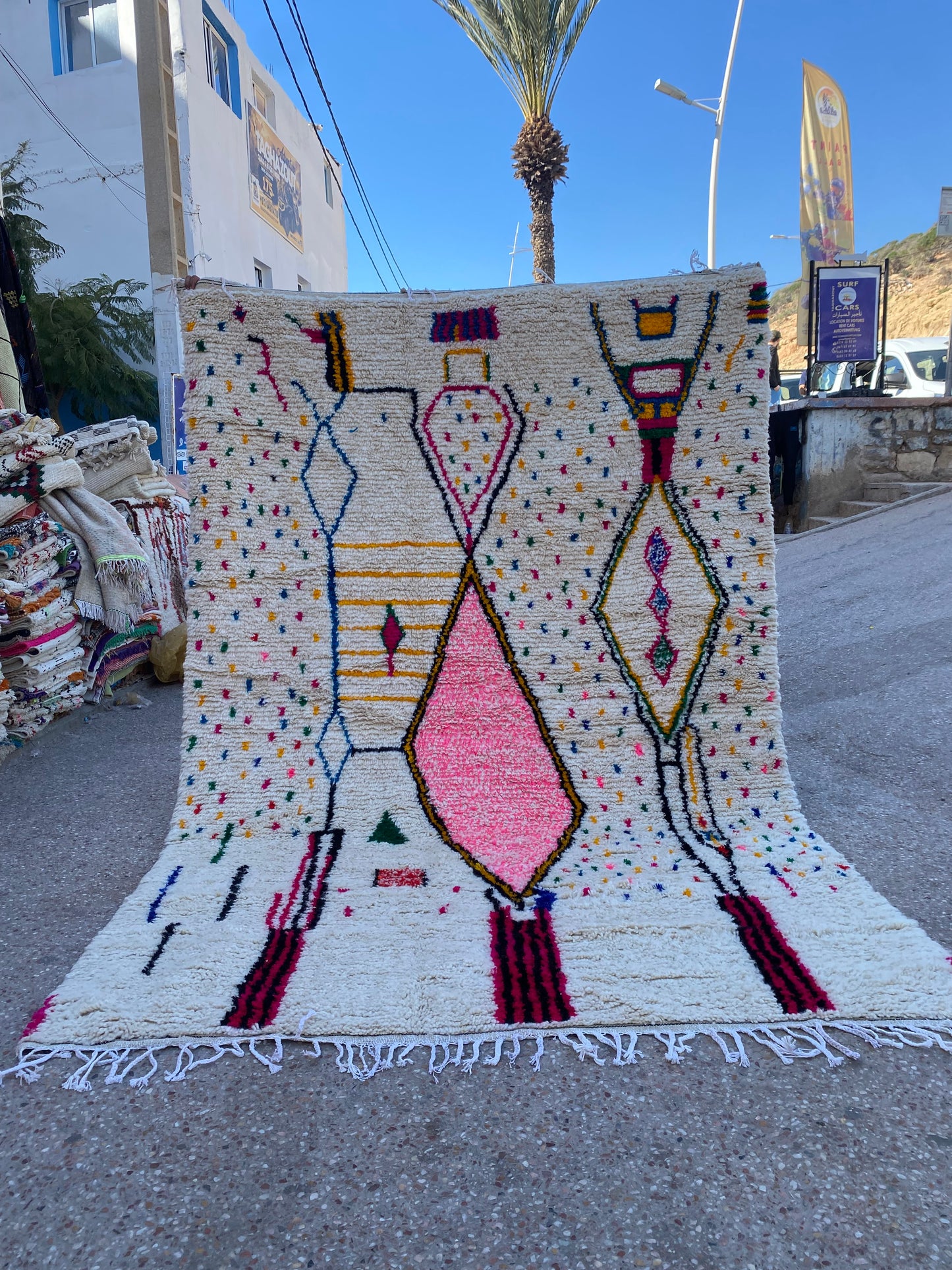 Handmade Azilal Rug, size 300 x 200 cm || 9.84 x 6.56 ft