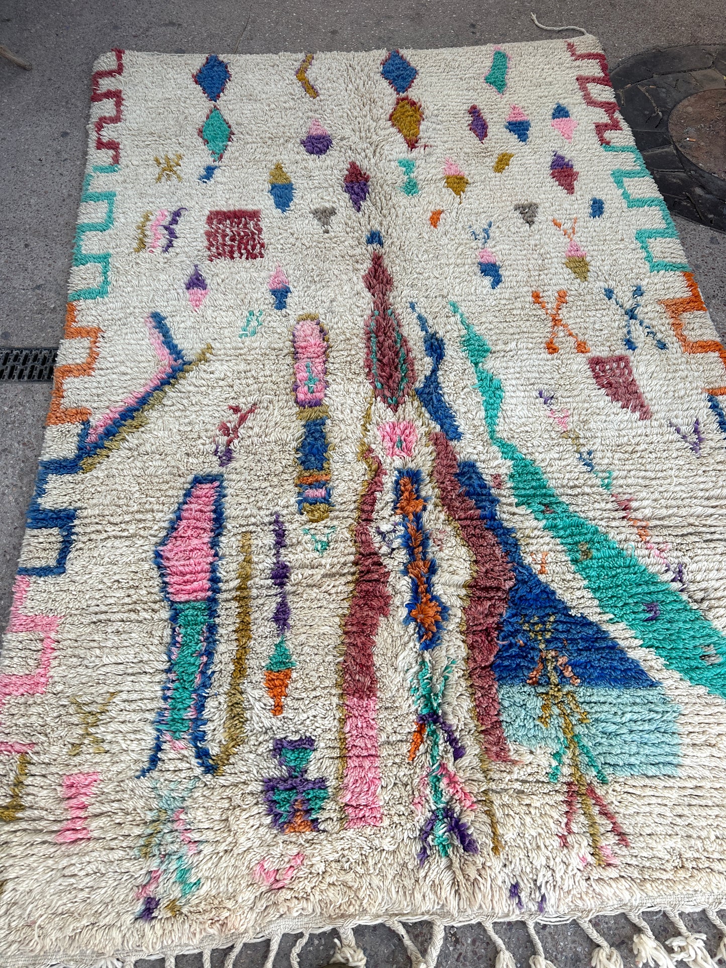 Carpet  Beni Ouarain Rug LARGE size 300 x 200 cm || 9.84 x 6.56 ft