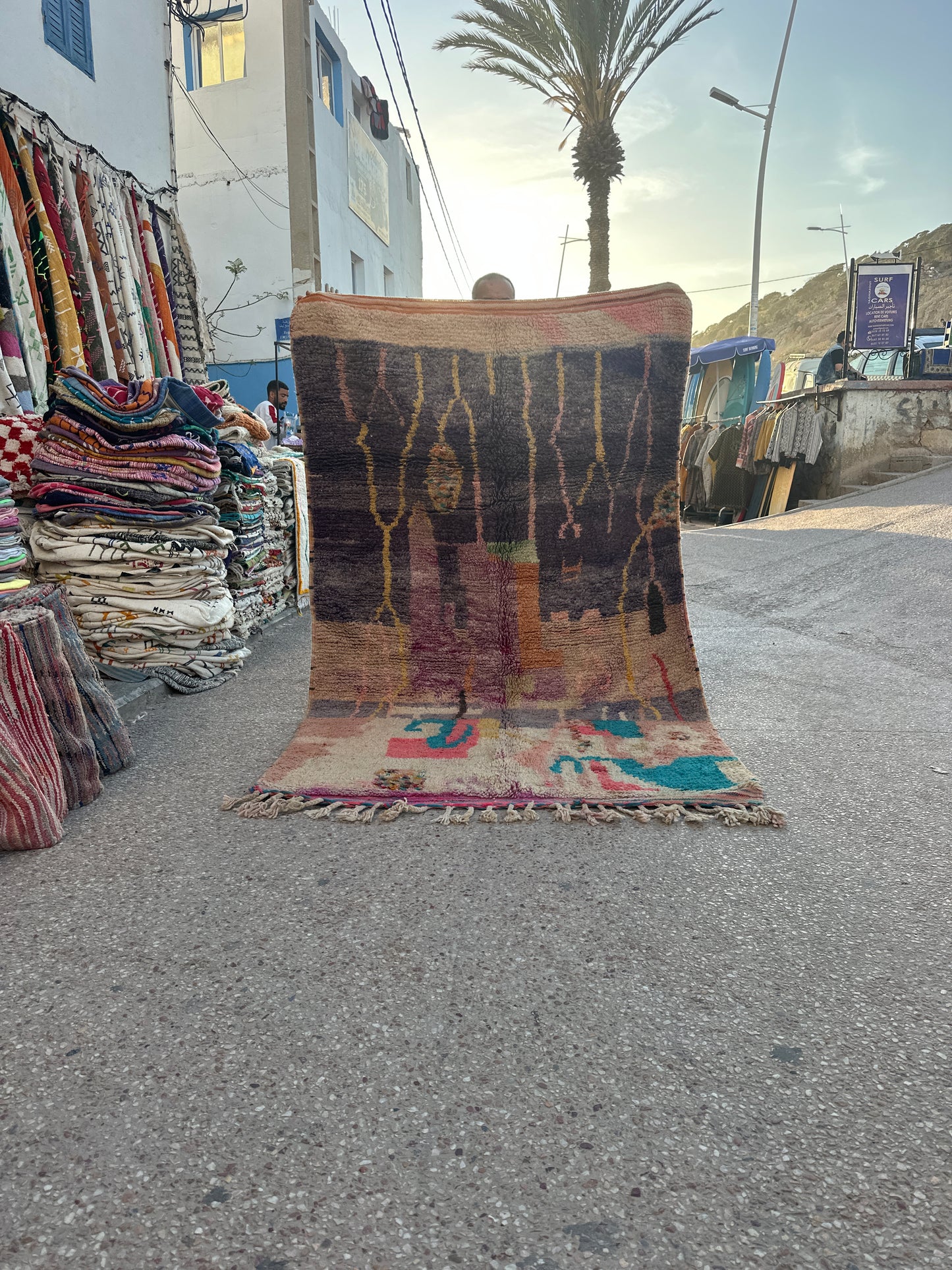 Handmade Azilal Rug, size 250 x 150 cm || 8.2 x 4.92 ft