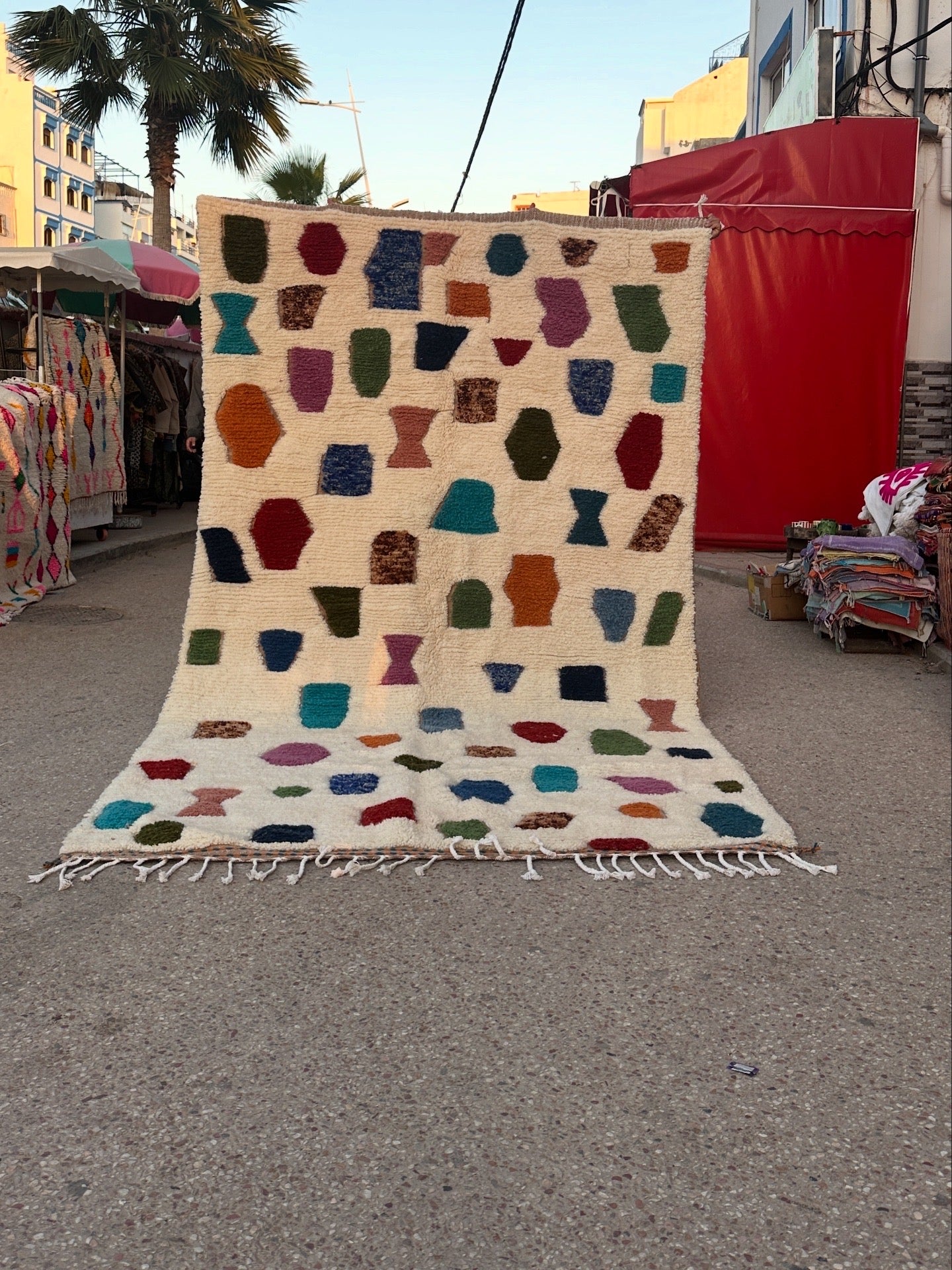Handmade Beni Ouarain, size 300 x 200 cm || 9.84 x 6.56 ft
