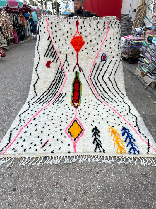 Handmade azilal Rug, size 300 x 200 cm || 9.84 x 6.56 ft