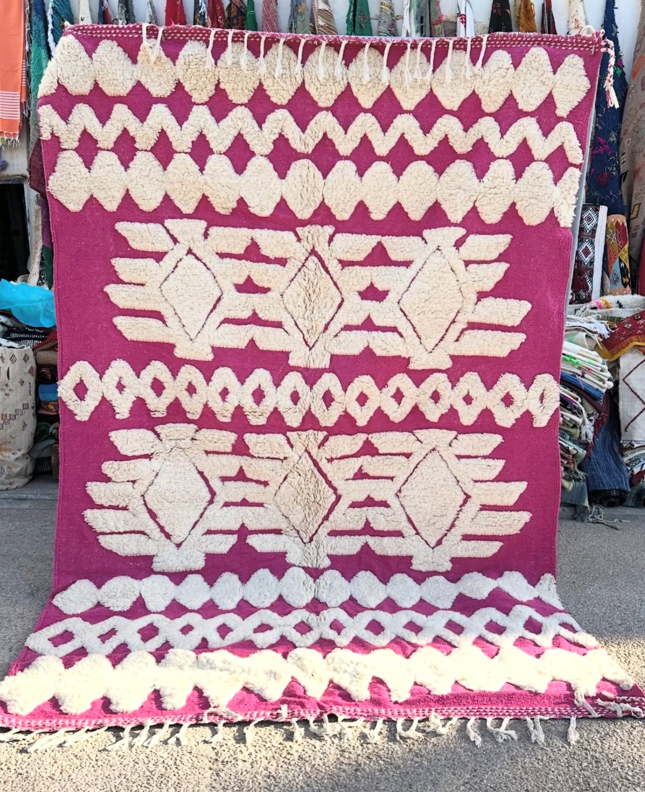 Beni Ouarain Rug size 300 x 200 cm || 9.84 x 6.56 ft