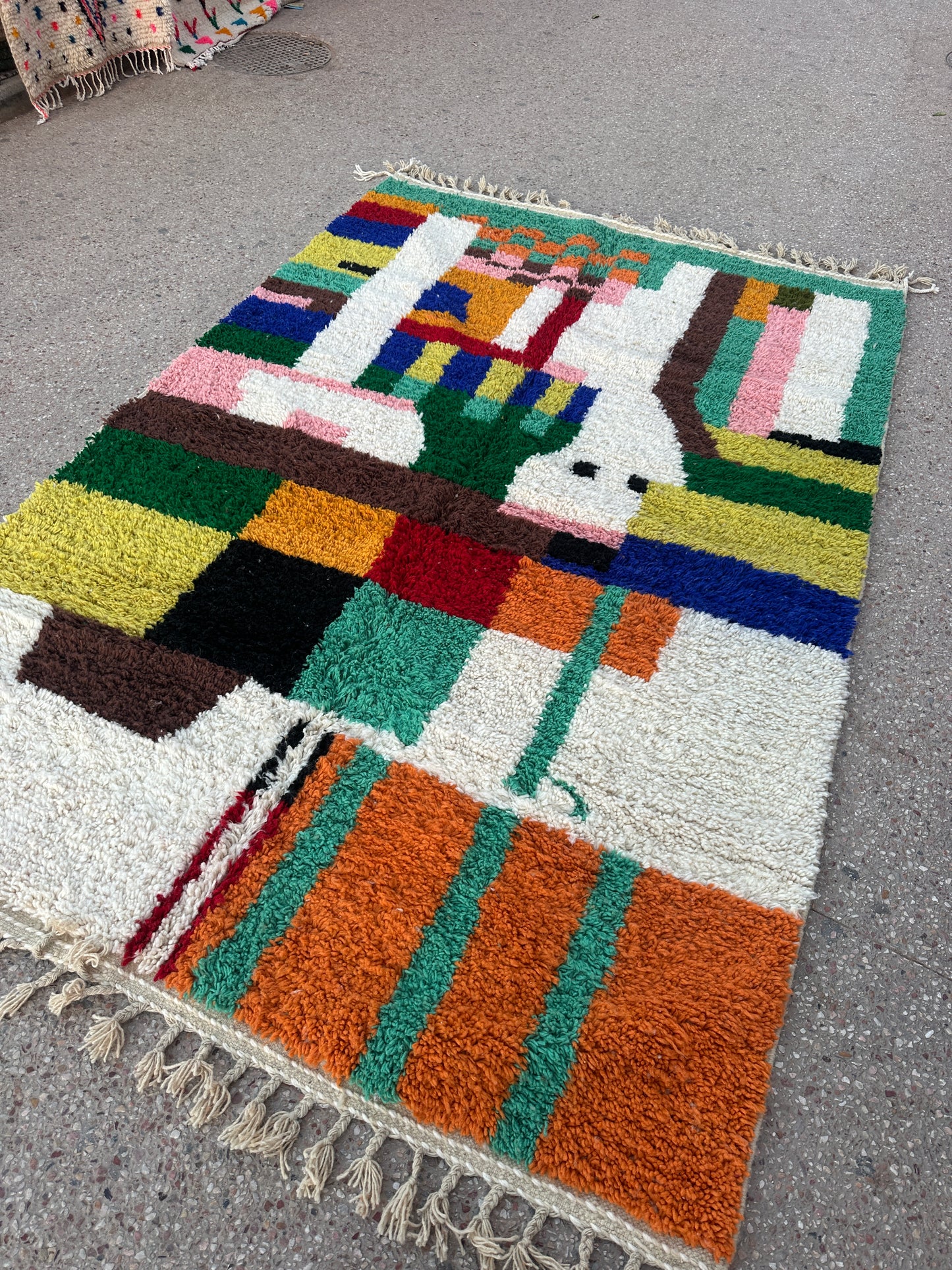 Handmade Beni Ouarain, size 300 x 200 cm || 9.84 x 6.56 ft