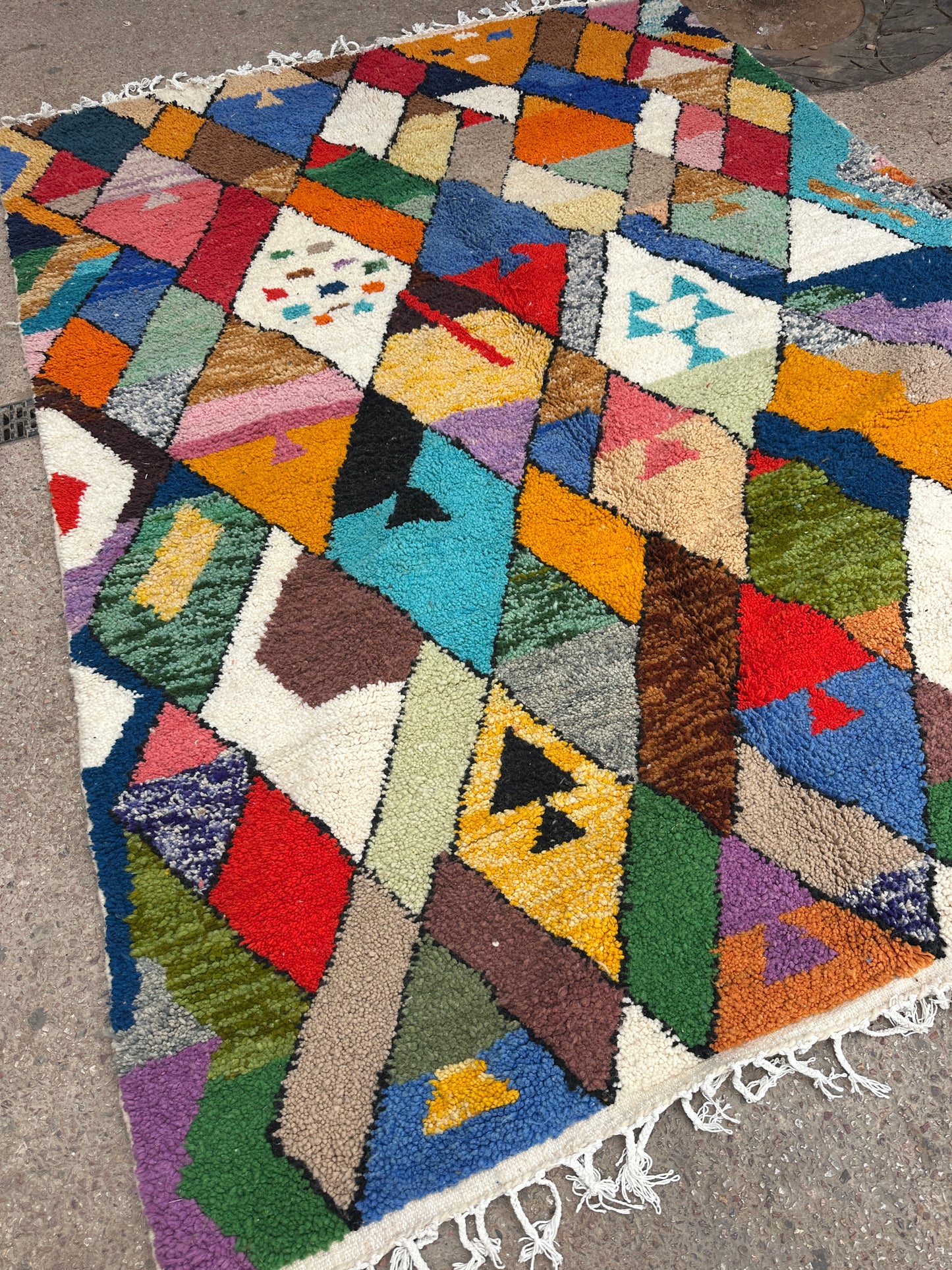 Carpet  Beni Ouarain Rug LARGE size 300 x 200 cm || 9.84 x 6.56 ft