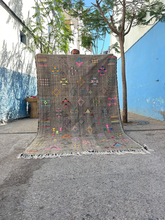 Handmade Kelim Rug, size 250 x 150 cm || 8.2 x 4.92 ft