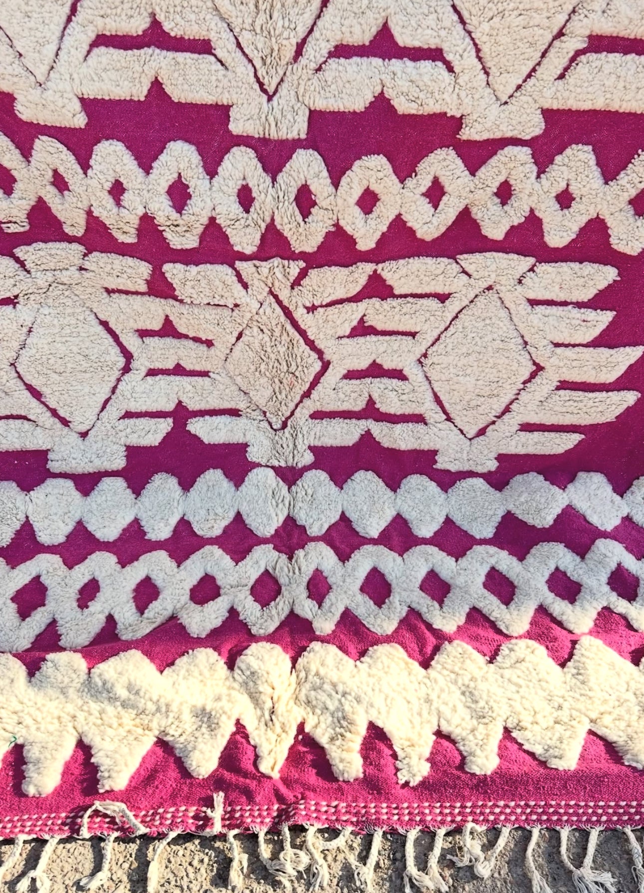 Beni Ouarain Rug size 300 x 200 cm || 9.84 x 6.56 ft