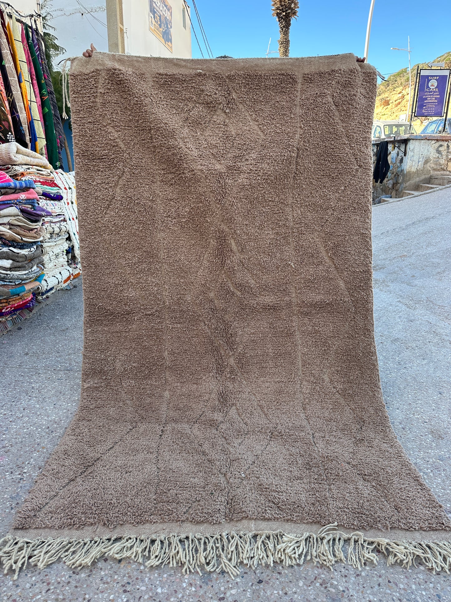 Beni Ouarain Rug size 250 x 150 cm || 8.2 x 4.92 ft
