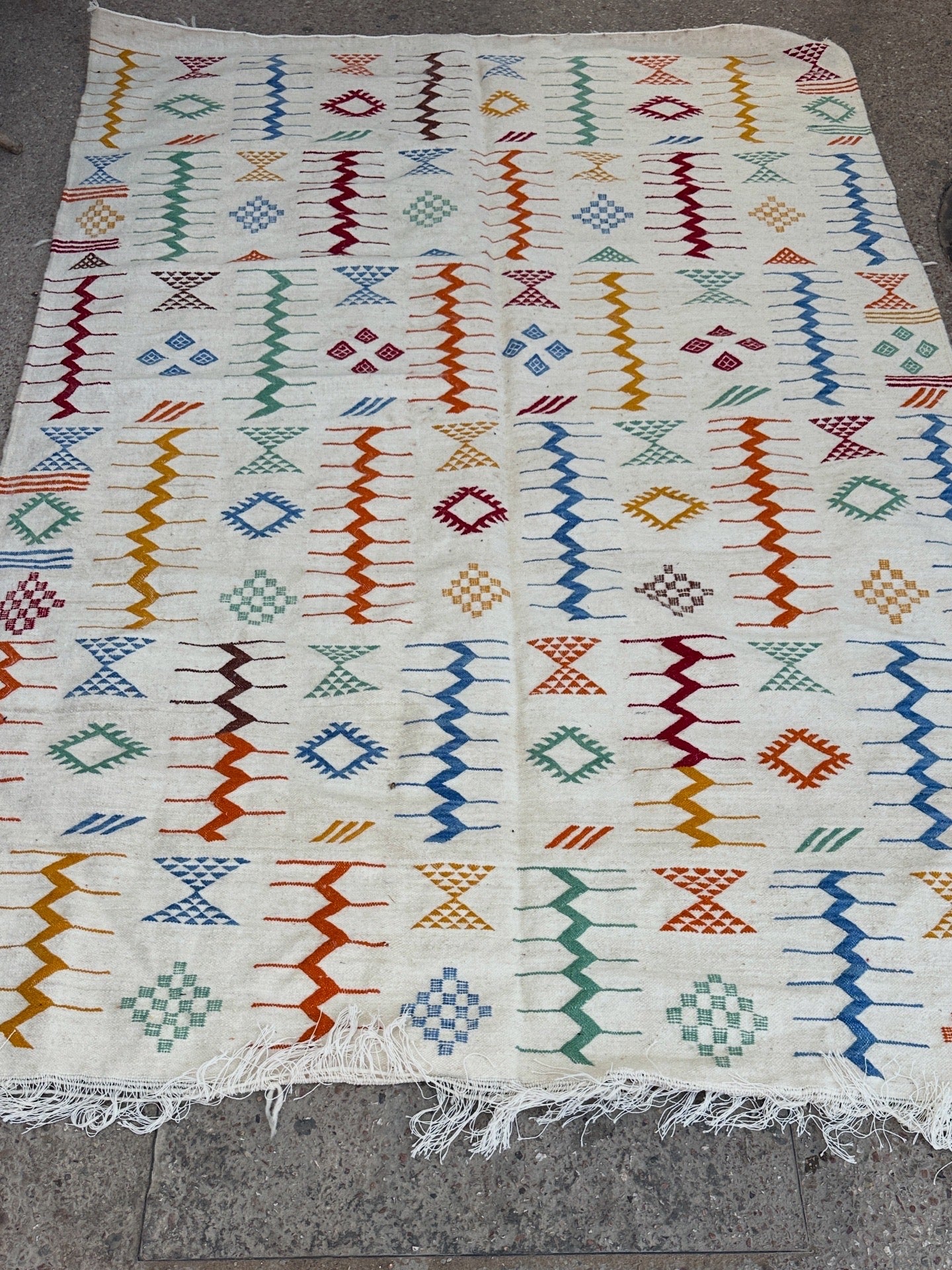 Carpet kelim size size 300 x 200 cm || 9.84 x 6.56 ft
