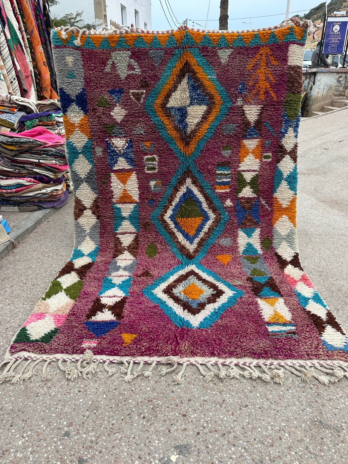 Handmade Azilal Rug, size 300 x 200 cm || 9.84 x 6.56 ft