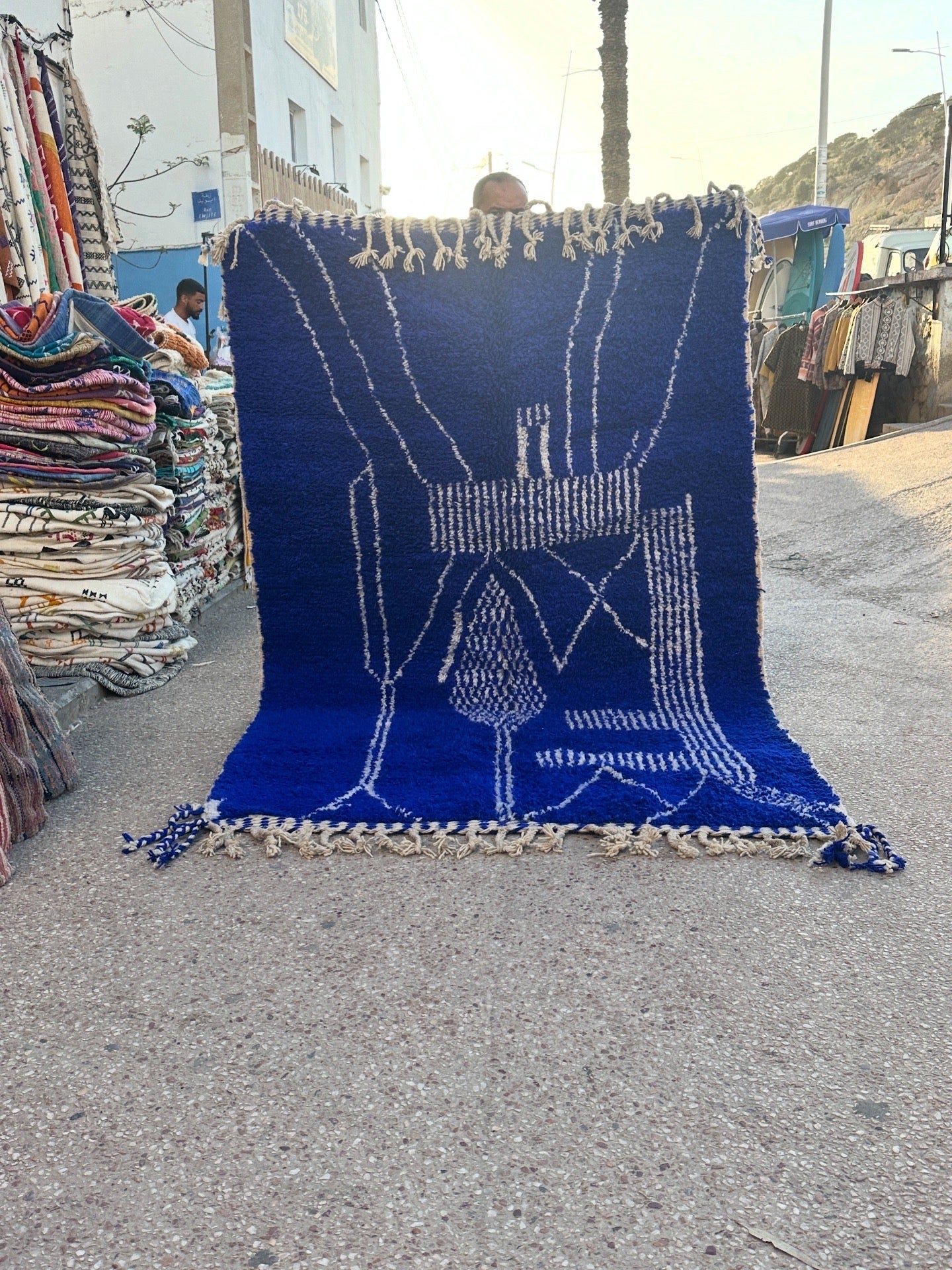 Beni Ouarain Rug size 250 x 150 cm || 8.2 x 4.92 ft