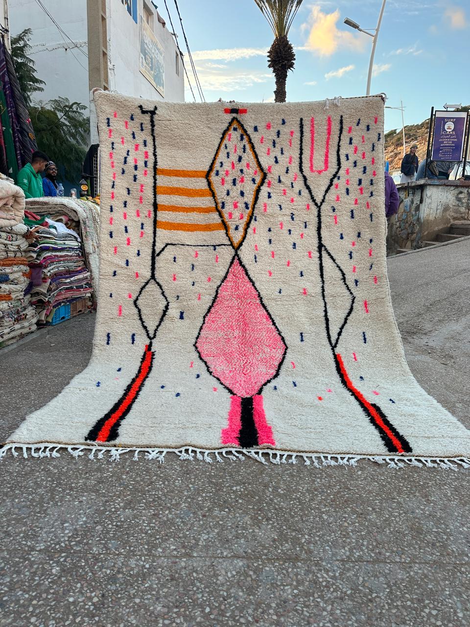 Handmade Azilal Rug, size 300 x 200 cm || 9.84 x 6.56 ft