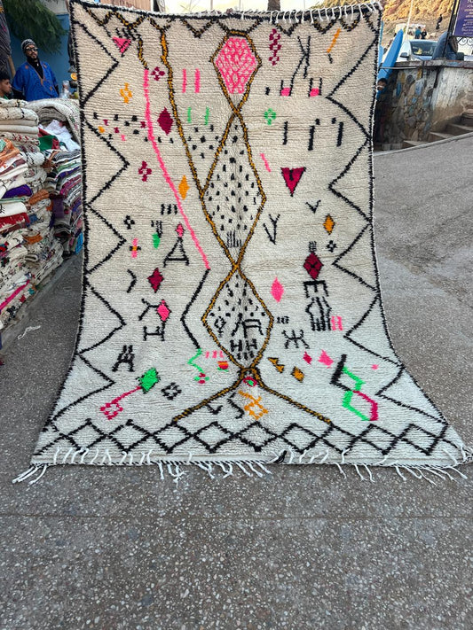 Handmade Azilal Rug, size 300 x 200 cm || 9.84 x 6.56 ft