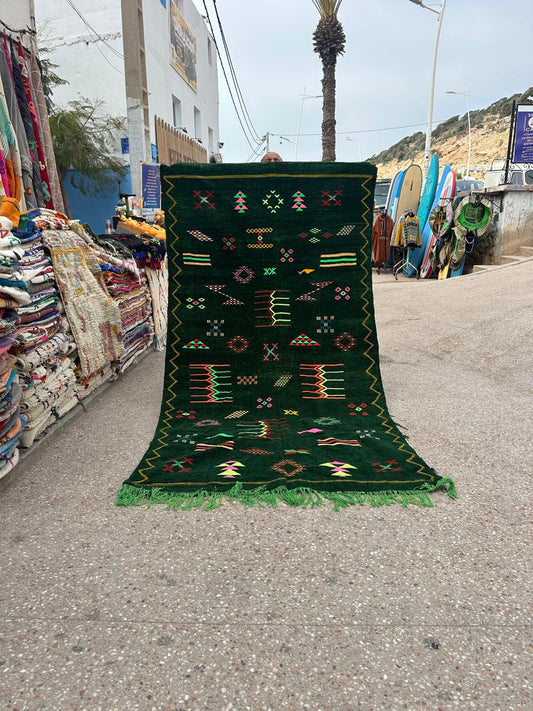 Kelim Handmade silk Rug, size 250 x 150 cm || 8.2 x 4.92 ft