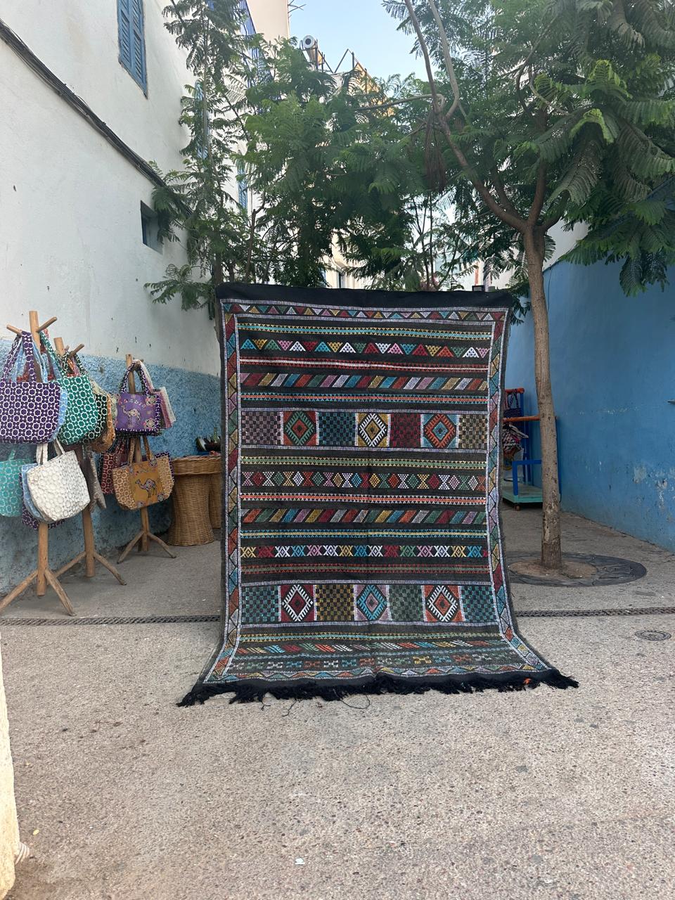Handmade cactus Rug, size 250 x 150 cm || 8.2 x 4.92 ft