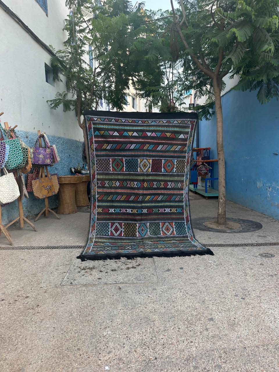 Handmade cactus Rug, size 250 x 150 cm || 8.2 x 4.92 ft
