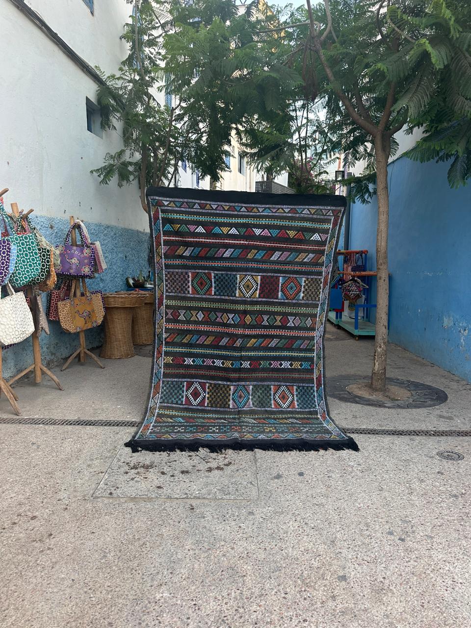 Handmade cactus Rug, size 250 x 150 cm || 8.2 x 4.92 ft