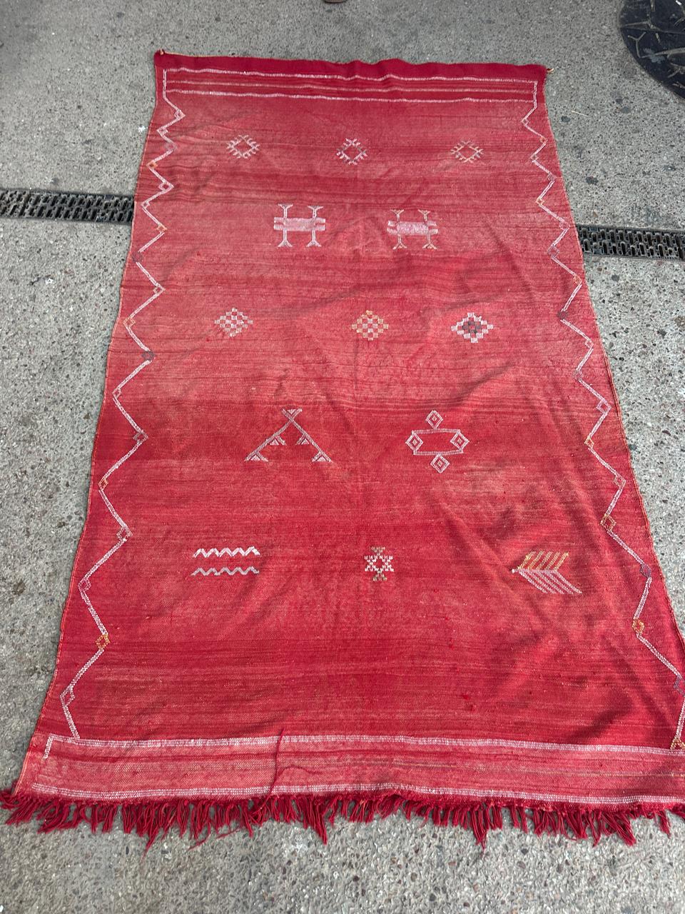 Handmade cactus Rug, size 250 x 150 cm || 8.2 x 4.92 ft