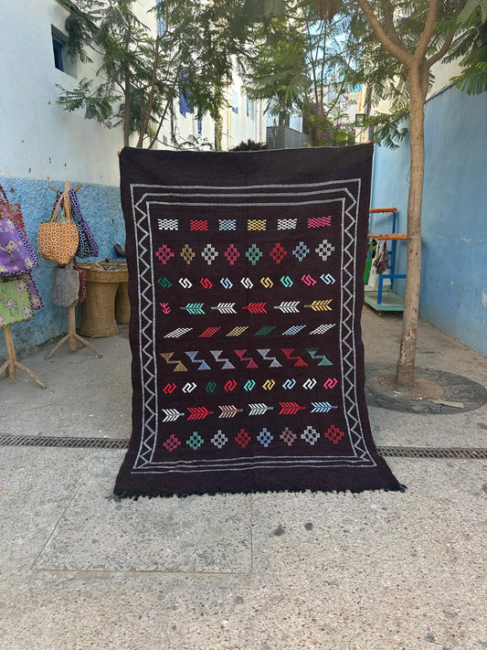 Handmade silk Rug, size 250 x 150 cm || 8.2 x 4.92 ft